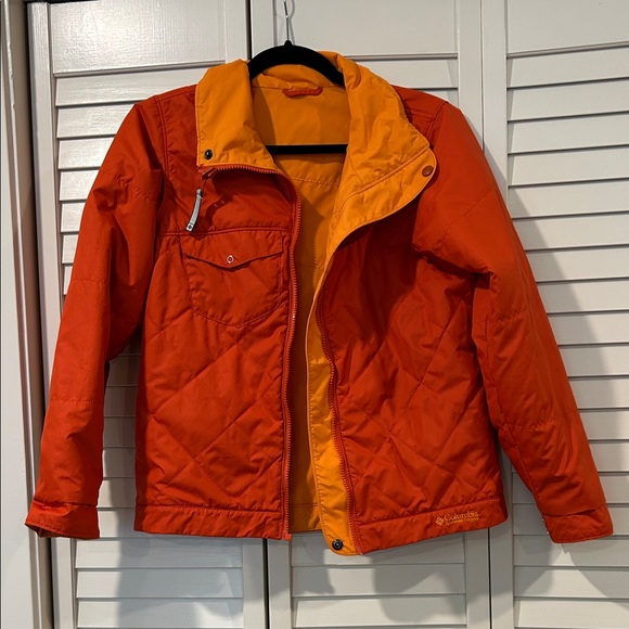 Columbia Jackets & Blazers - Columbia Orange/Dark Orange REVERSIBLE Utility Jacket Size S